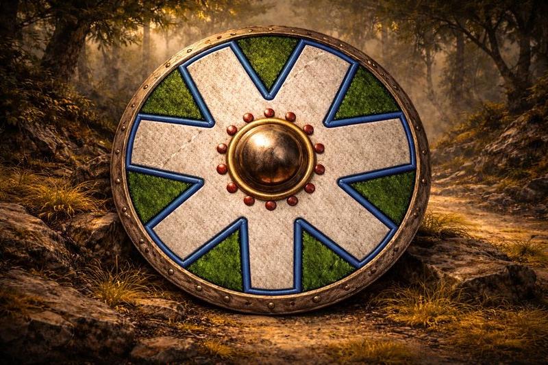 Vikings of Vatnsdal shield